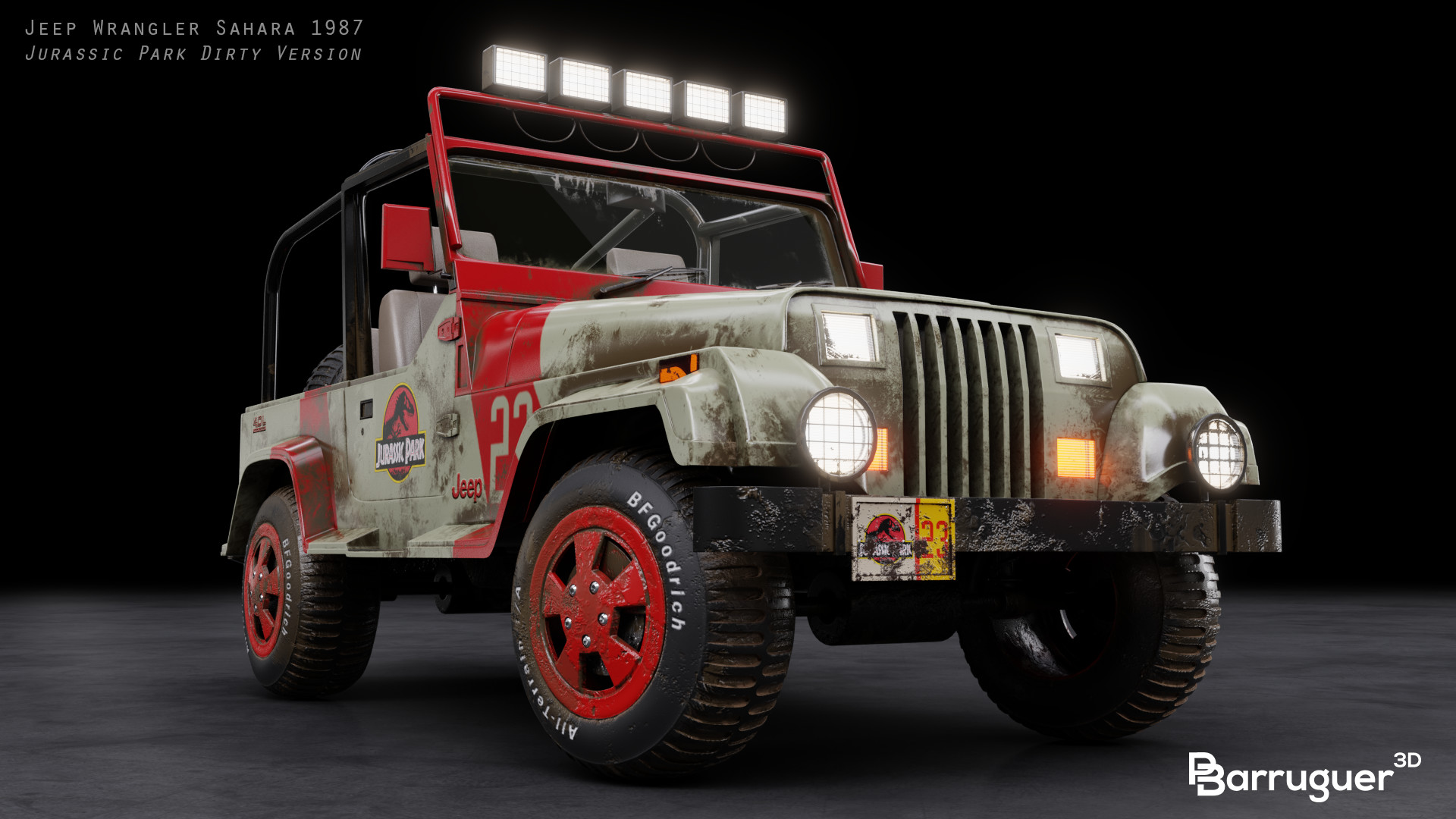 Jeep Wrangler (Jurassic Park edition)