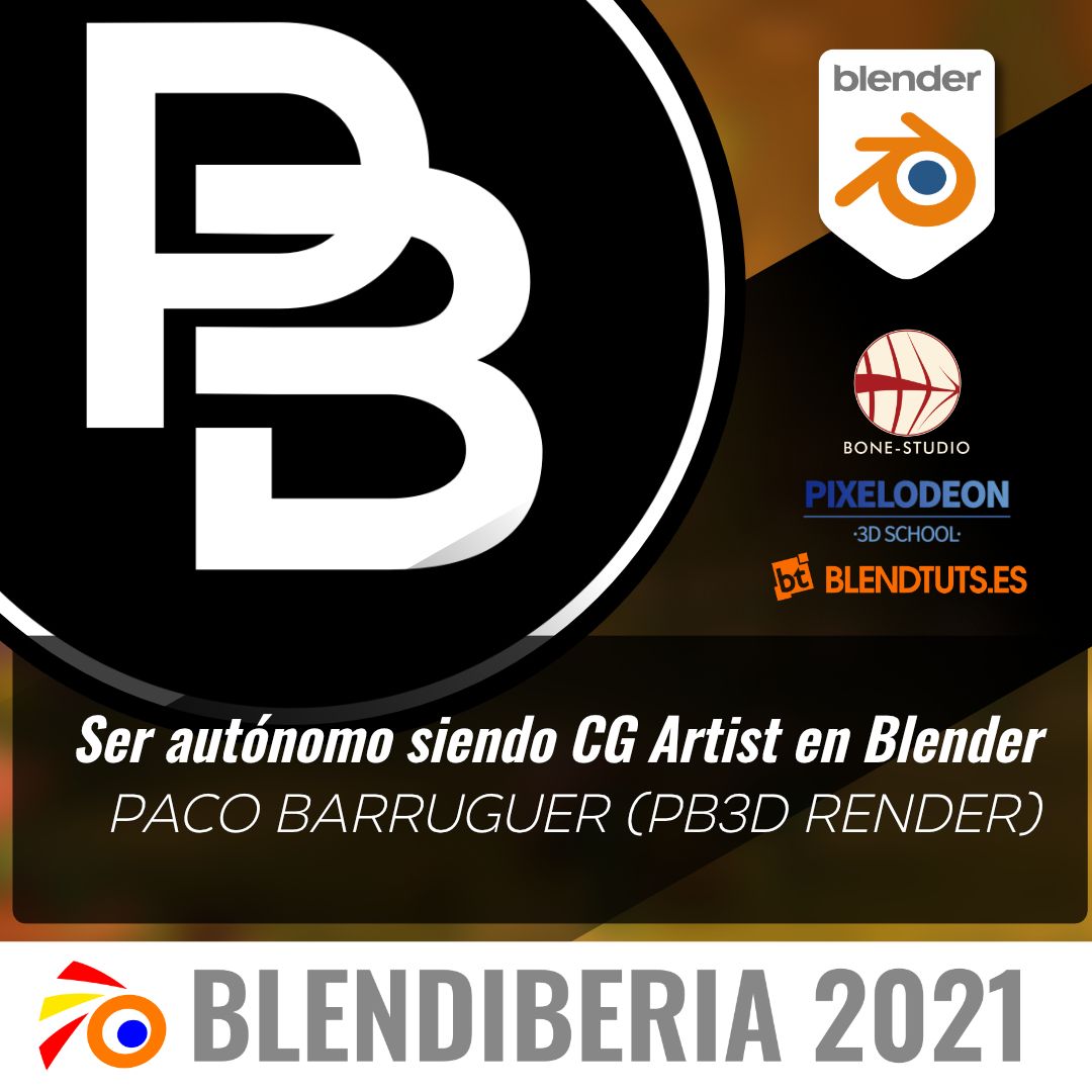 Presentation at Blendiberia 2021. Become a freelance CG Artist in Blender