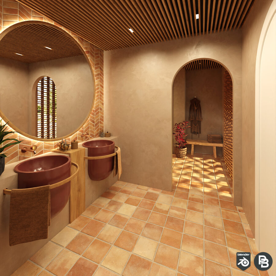 Terracota bathroom